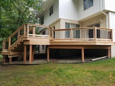 Deck with dry area underneath