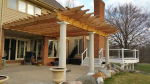 cedar timber pergola