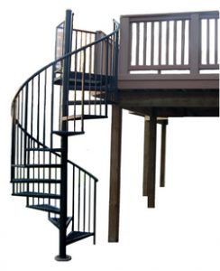 Spiral Deck Staircases