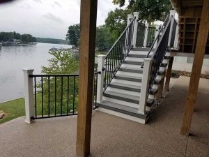 Composite decking for lake homes