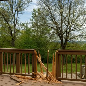 deck railing breaks 